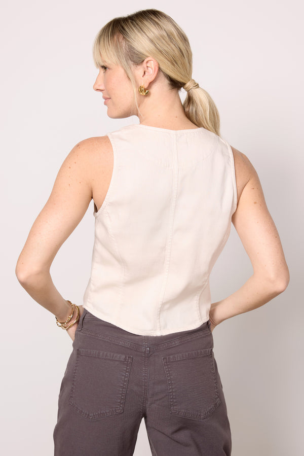 Everve Seamed Vest Foggydawn
