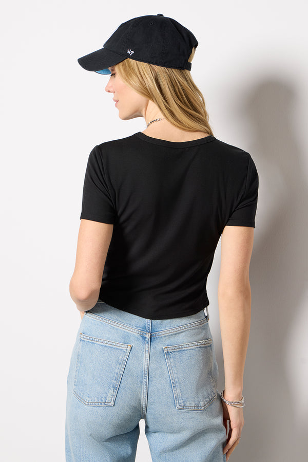 Everve Second Skin Crew Top Black