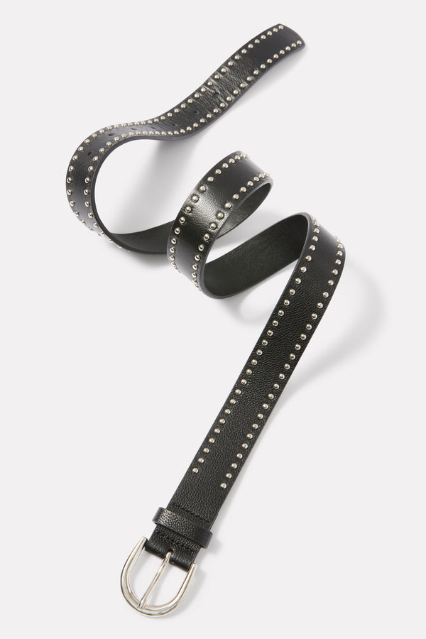 Everve Shania Studded Belt Black
