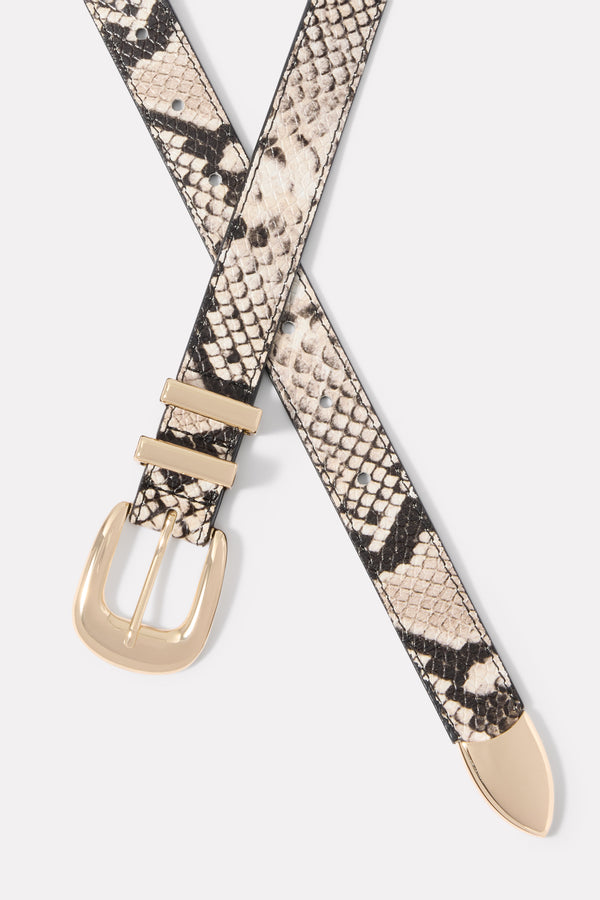 Everve Shauna Snake Belt Snake/Gold