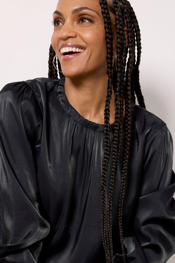 Everve Shimmer Blouse Midnightclint