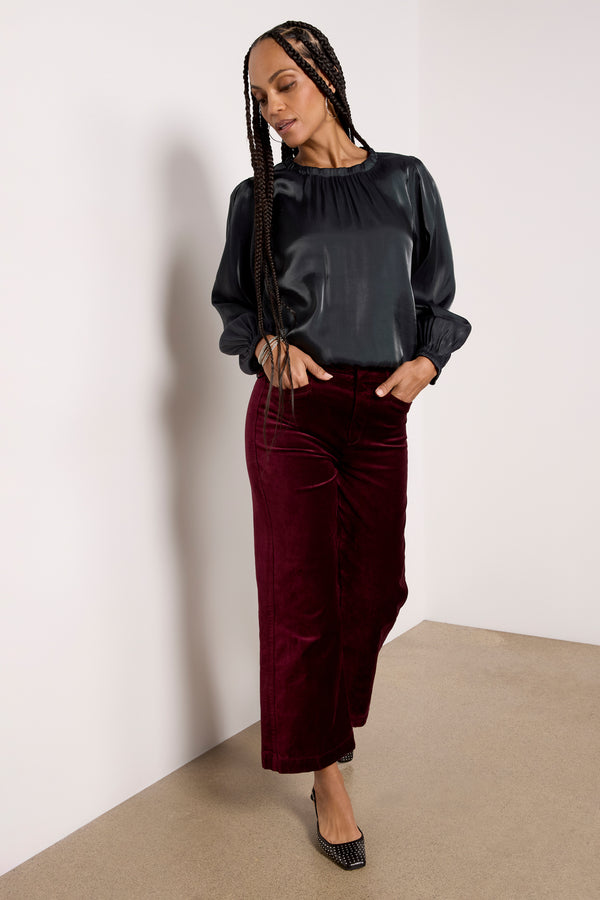 Everve Shimmer Blouse Midnightclint