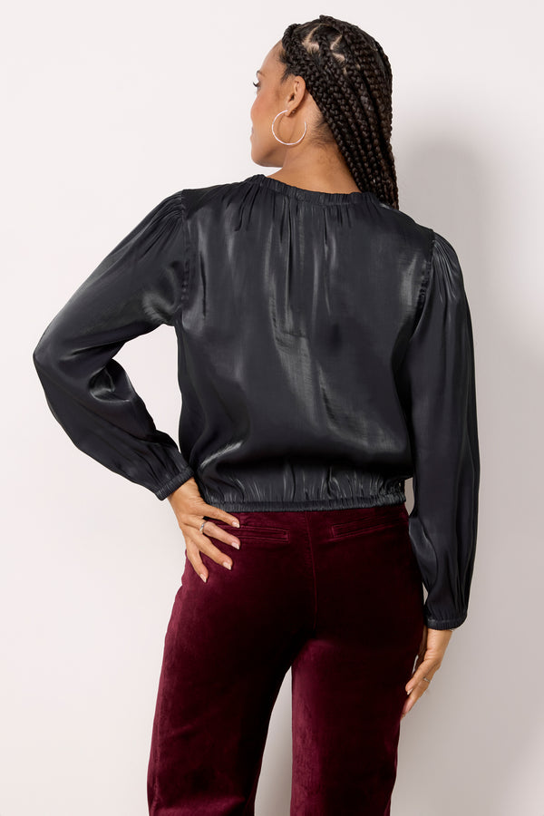 Everve Shimmer Blouse Midnightclint