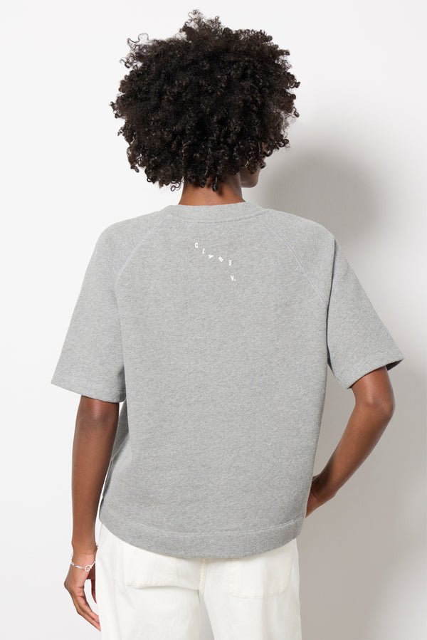 Everve Short Sleeve Sweatshirt Greymelange