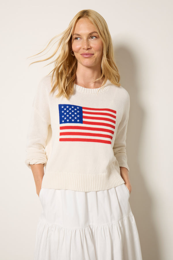 Everve Sienna Flag Sweater Seasalt