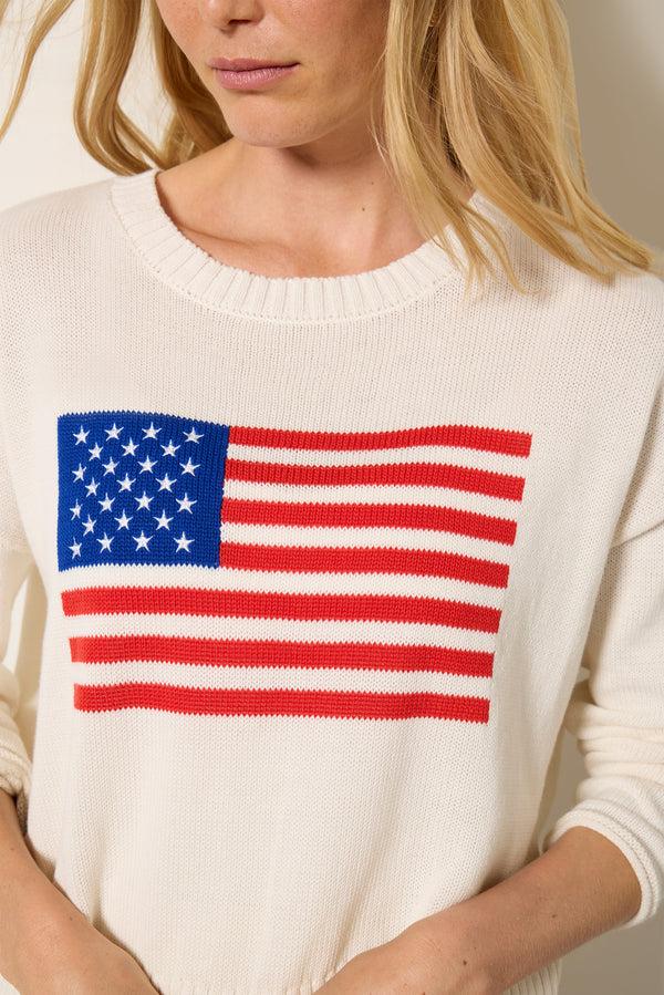 Everve Sienna Flag Sweater Seasalt