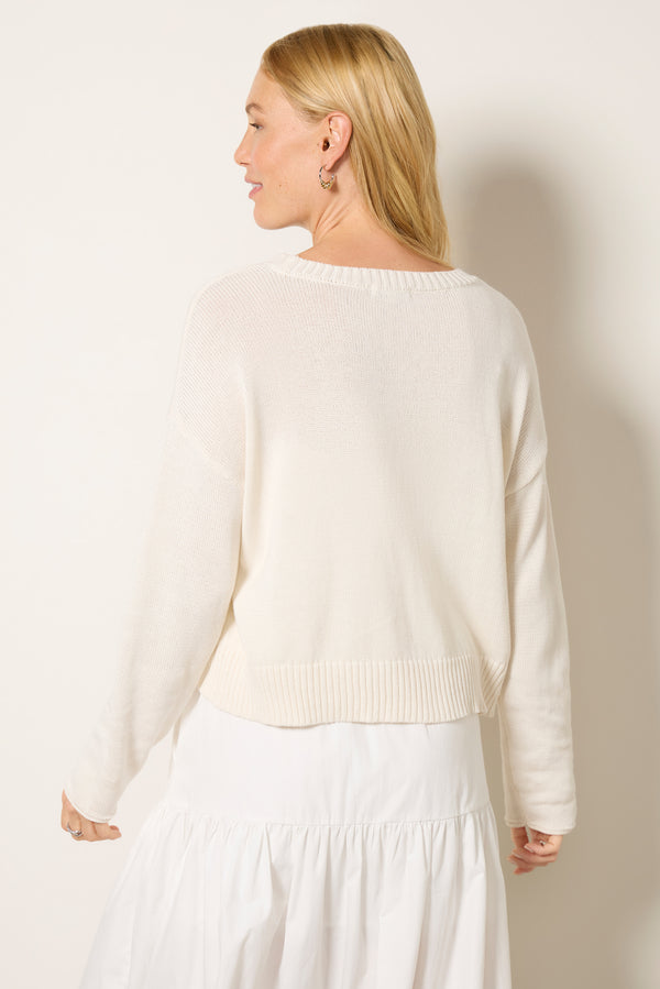 Everve Sienna Flag Sweater Seasalt