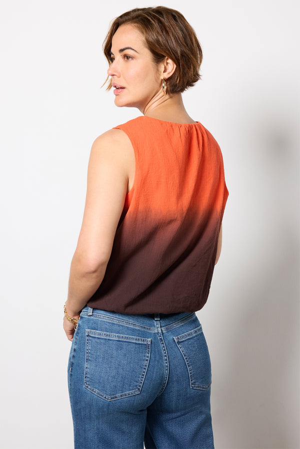 Everve Skye Dip Dye Bubble Top Redcombo