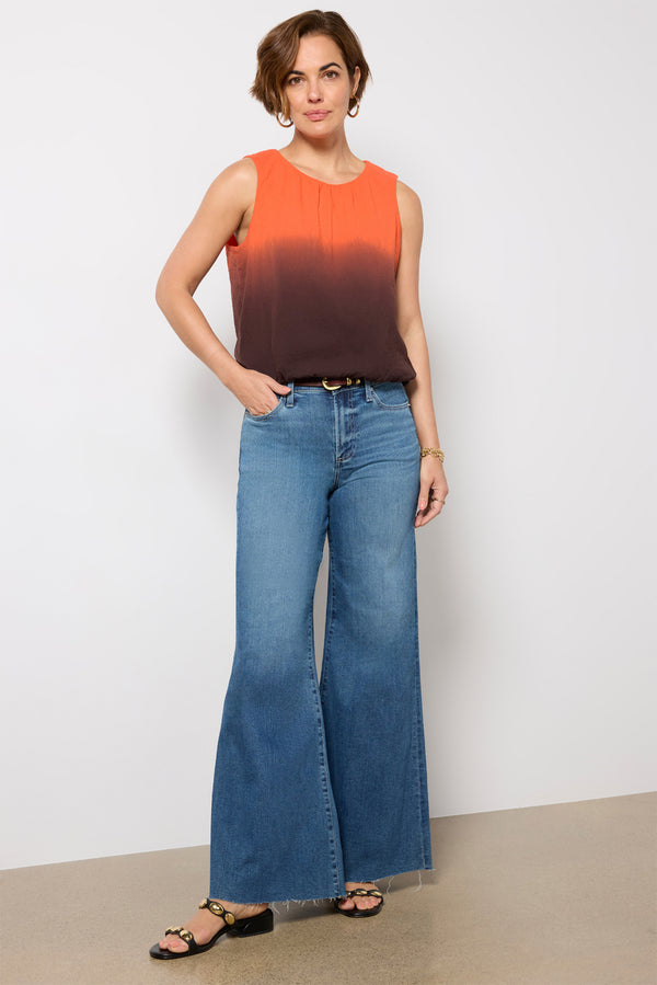 everve Skye Dip Dye Bubble Top Redcombo