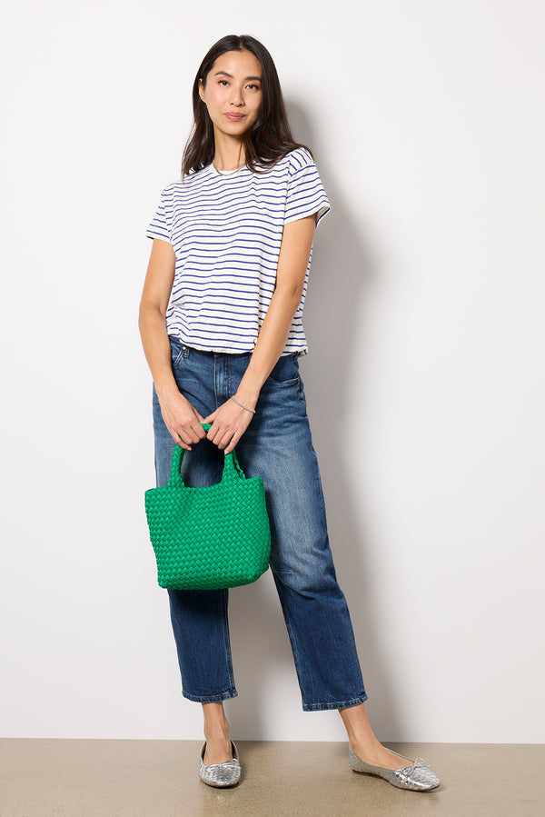 Everve Skye Stripe Bubble Tee Bluestripe
