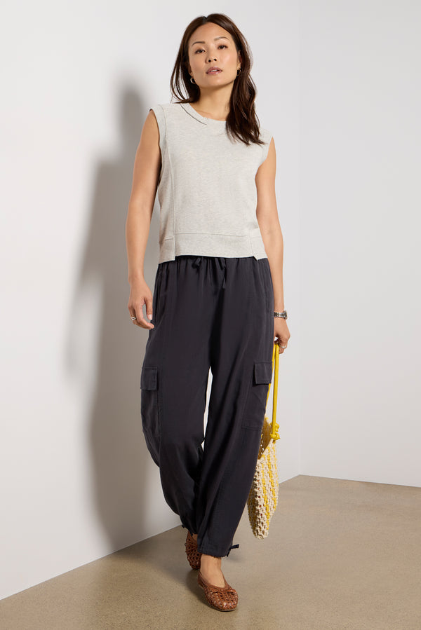 everve Sleeveless Sweatshirt Vest Lightheathergrey