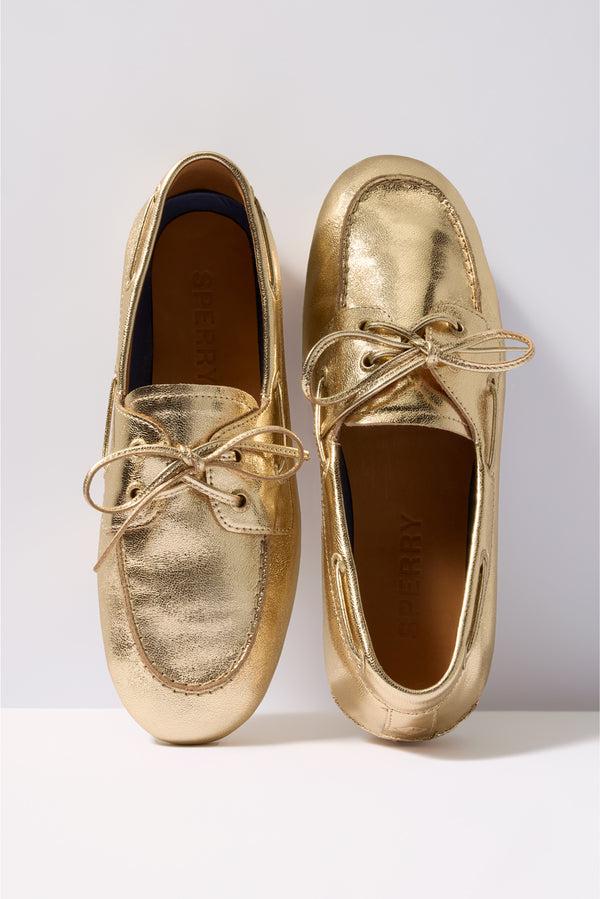 everve Slim Boat Shoe Gold