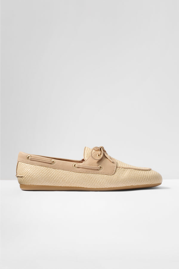 Everve Slim Boat Shoe Naturalraffia