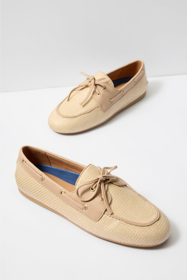 everve Slim Boat Shoe Naturalraffia