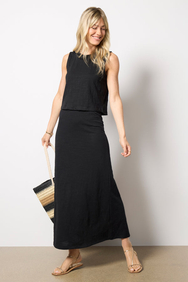 Everve Sloane Textured Top Black