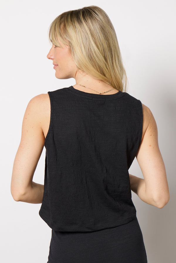 Everve Sloane Textured Top Black