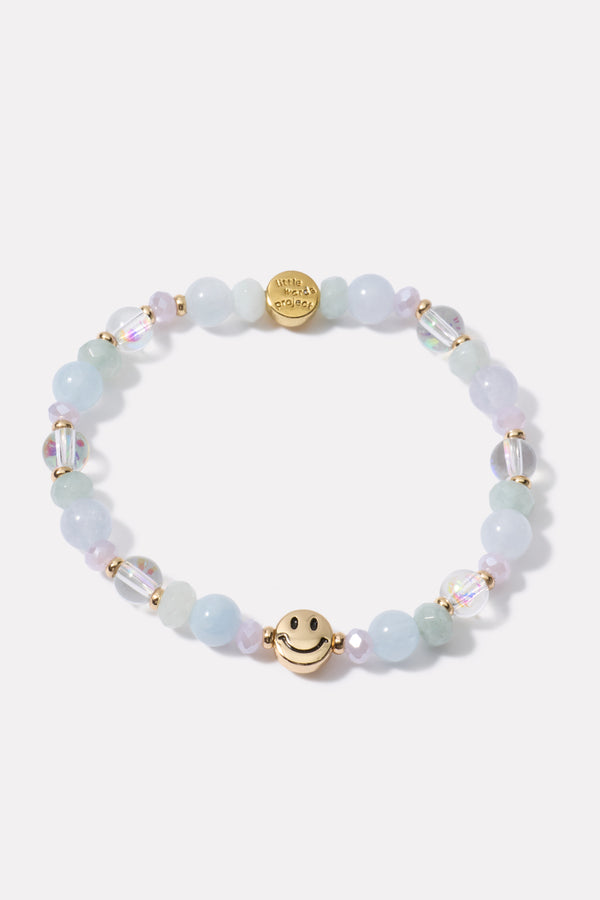 everve Smiley Face Stacker Bracelet Blue