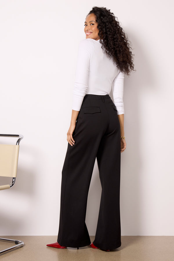 Everve Sofie Ponte Pant Black