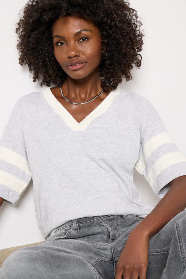 Everve Sport Jersey Varsity Tee Greyvarsity