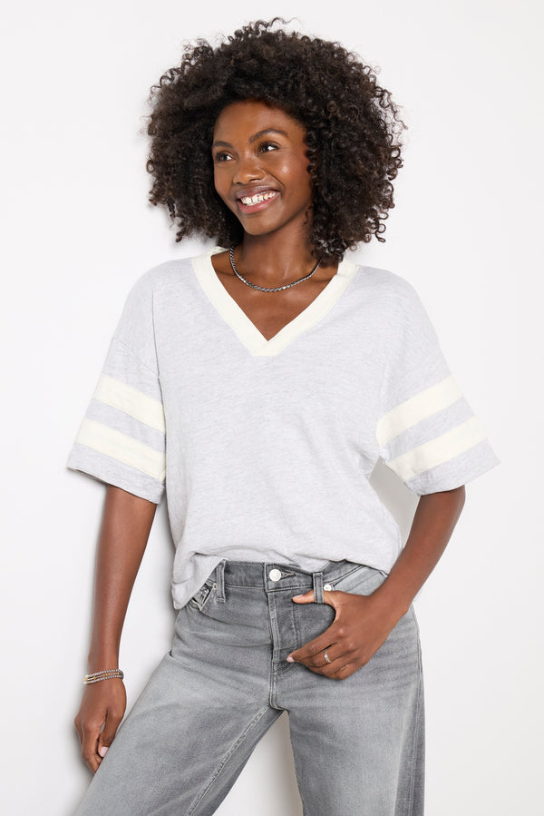 everve Sport Jersey Varsity Tee Greyvarsity