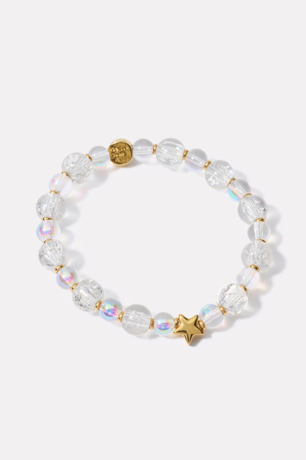 everve Star Stacker Bracelet White