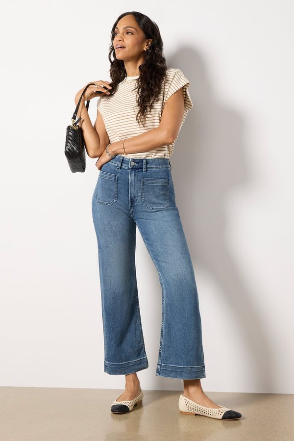 everve Stretch Terry Cropped Pant Riverton