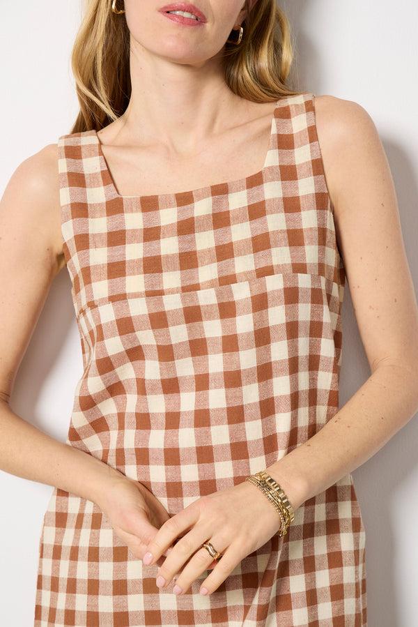 Everve Studio Shift Dress Rusticgingham