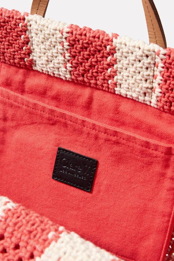 Everve Summer Simple Tote Cream/Poppystripe