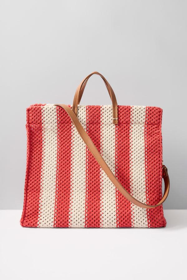 everve Summer Simple Tote Cream/Poppystripe