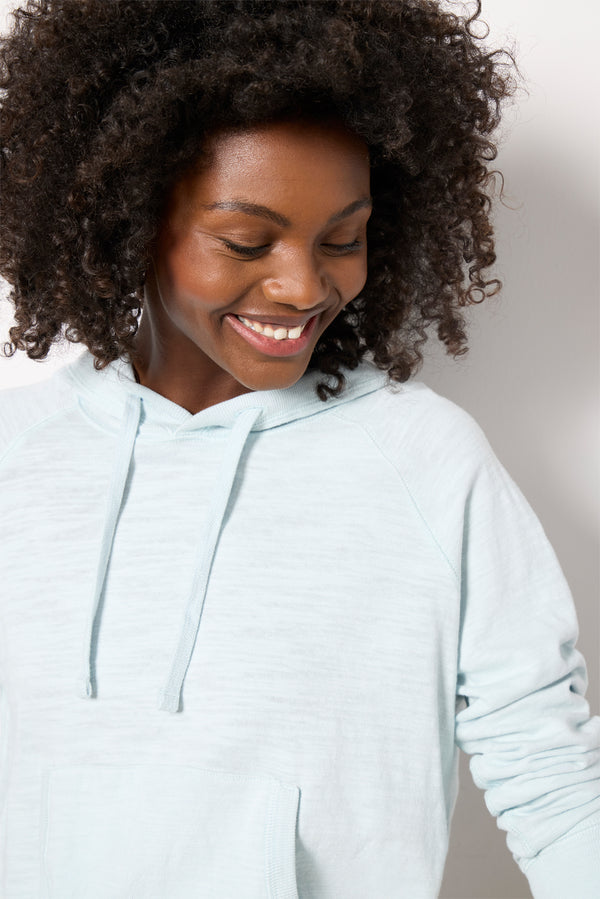 Everve Sunwashed Slub Hoodie Sky