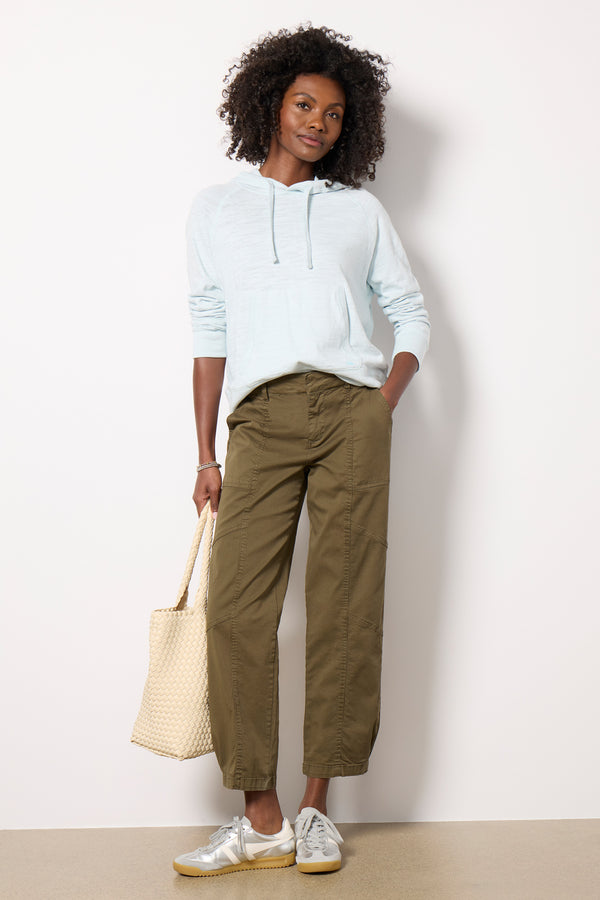 Everve Sunwashed Slub Hoodie Sky