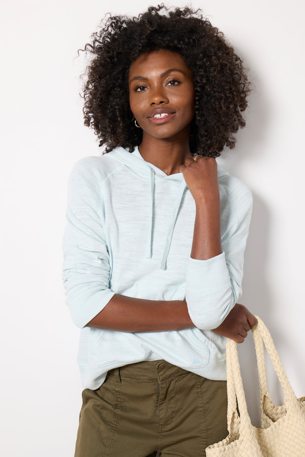 Everve Sunwashed Slub Hoodie Sky