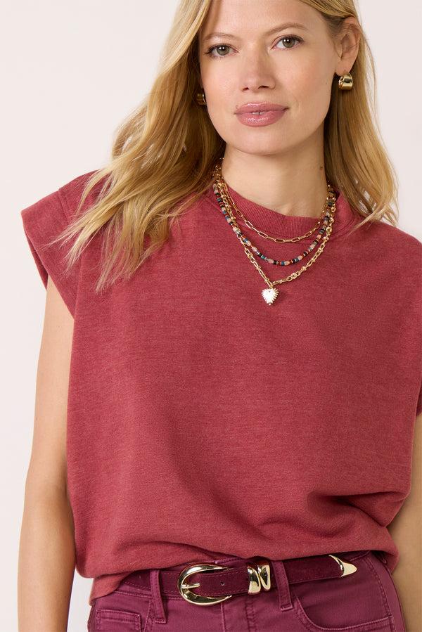 Everve Sutton Sweatshirt Red