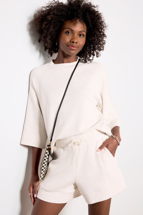 Everve Tablor Raglan Tee Ivorymarl