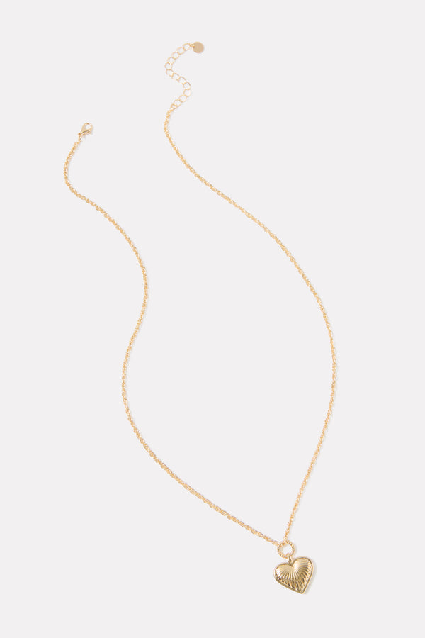 everve Tatiana Heart Necklace Gold