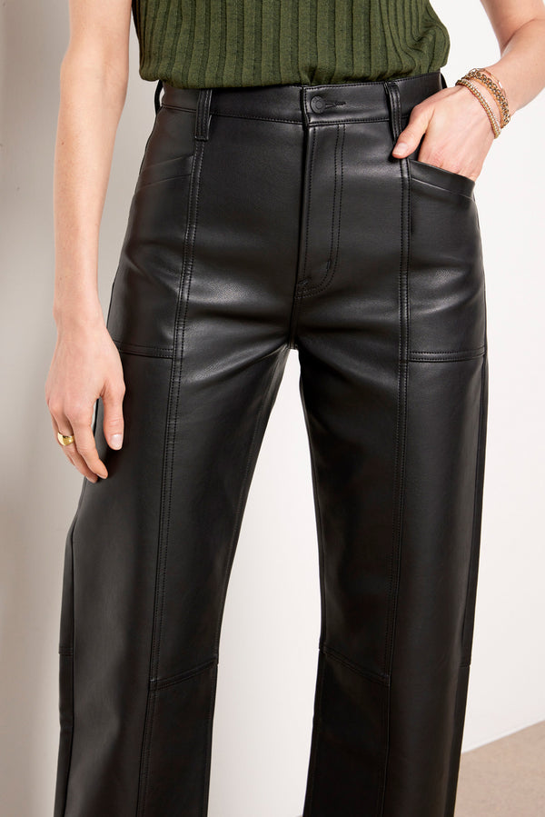Everve Taylor Vegan Pants Slateblack