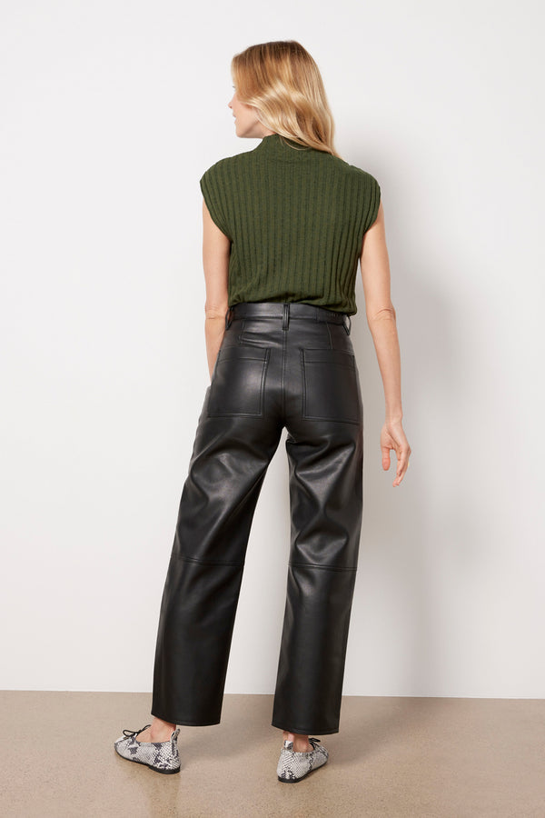 Everve Taylor Vegan Pants Slateblack