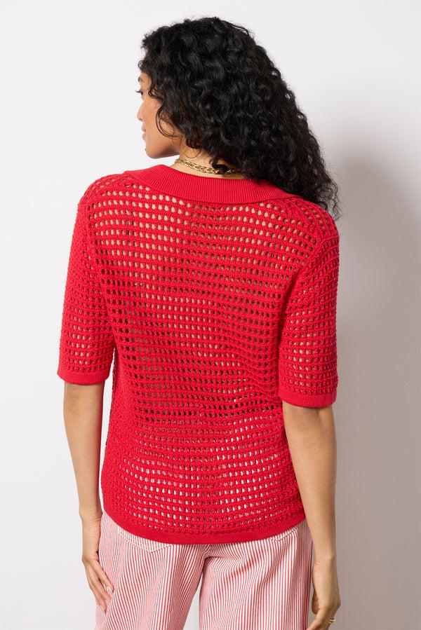 Everve Teagan Pullover Red