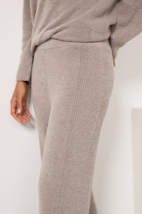 Everve Textured Pant Pewter