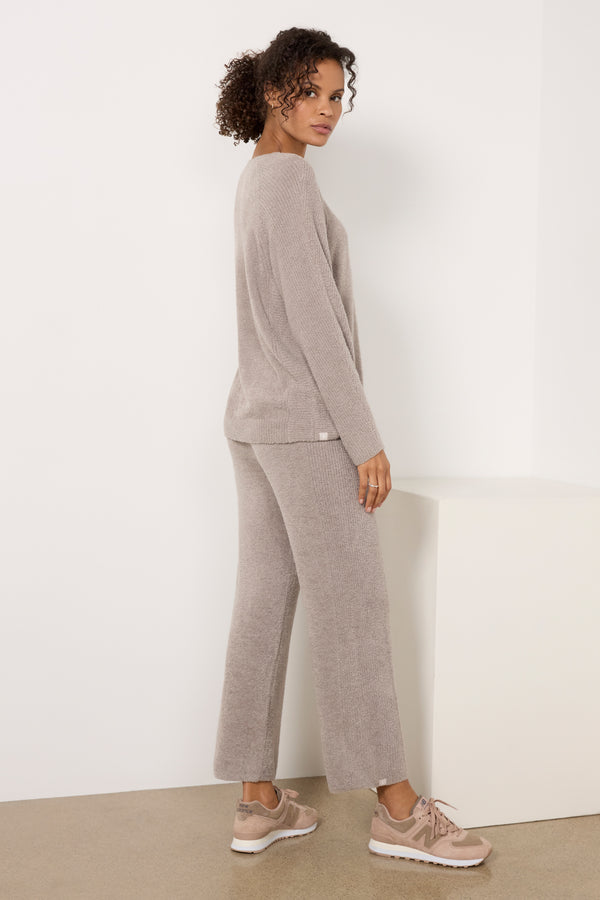 Everve Textured Pant Pewter
