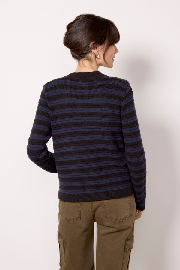 Everve The Elevated Cardigan Navyblazer/Black