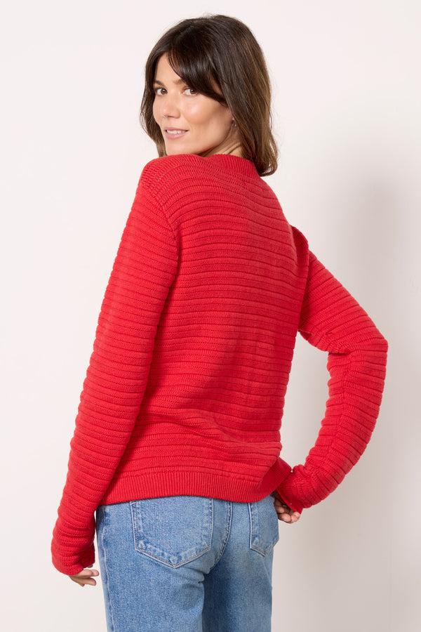 Everve The Elevated Cardigan Red