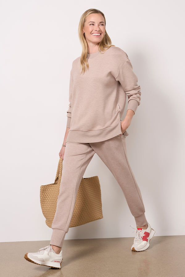 everve The Slim Cuff Pant Taupemarl