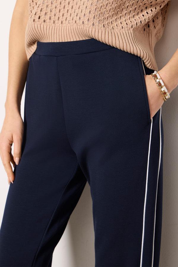 Everve The Slim Piped Pant 27.5` Navy