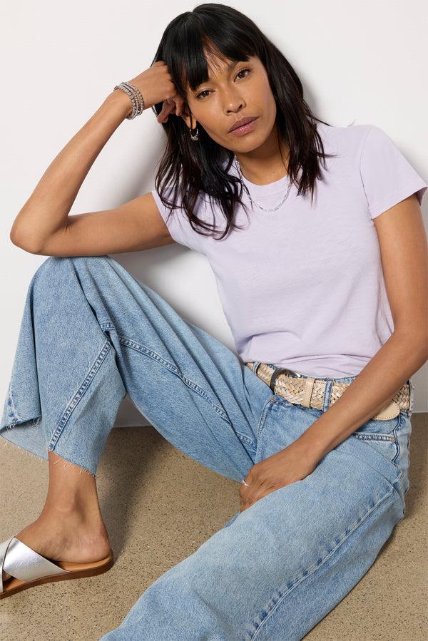 everve The Slub Tee Mistylilac