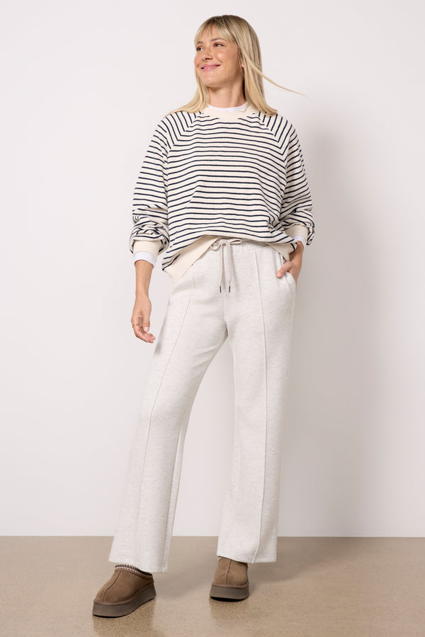 everve The Wide Leg Pant 30` Ivorymarl