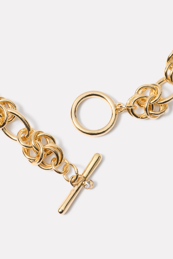 Everve Tiana Toggle Necklace Gold