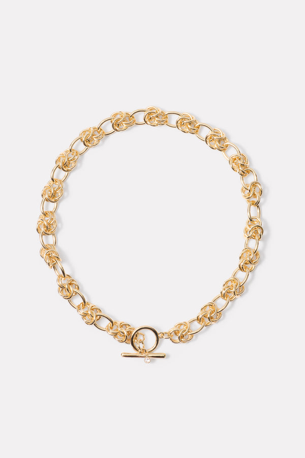 everve Tiana Toggle Necklace Gold