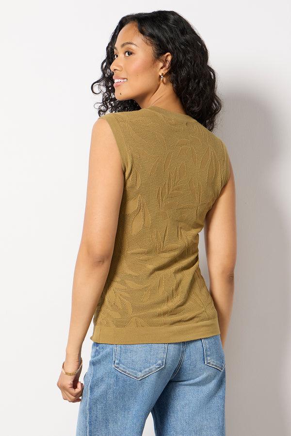 Everve Tibi Mesh Tank Olive