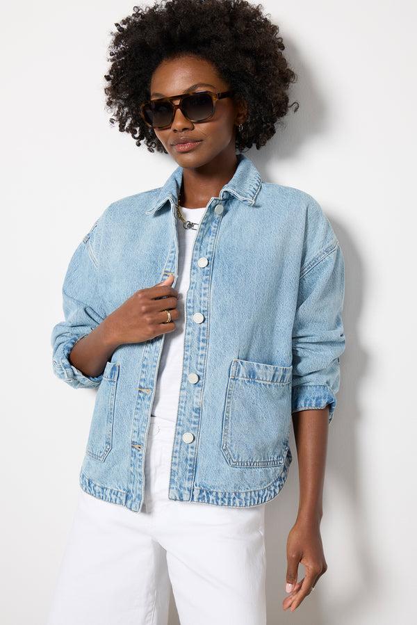 everve Together Again Denim Jacket Medindigo